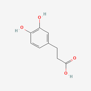 Chemical structure of Dihydrocaffeic acid