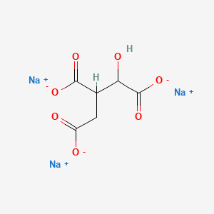 Chemical structure of Sodium 1-hydroxypropane-1,2,3-tricarboxylate hydrate