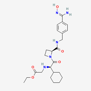Chemical structure of Ximelagatran