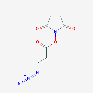 Chemical structure of N3-C2-NHS ester