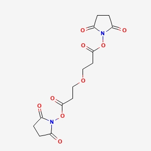 Chemical structure of Bis-PEG1-NHS ester