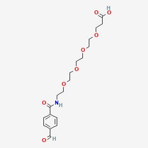 Chemical structure of Ald-Ph-PEG4-acid