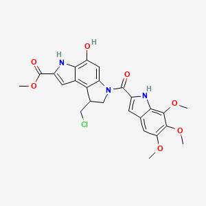 Chemical structure of Seco-Duocarmycin SA