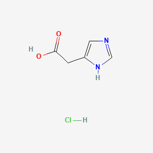 Chemical structure of Imidazoleacetic acid hydrochloride