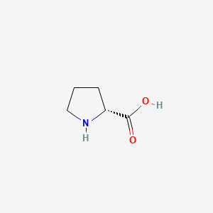 Chemical structure of D-Proline