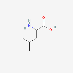 Chemical structure of DL-leucine