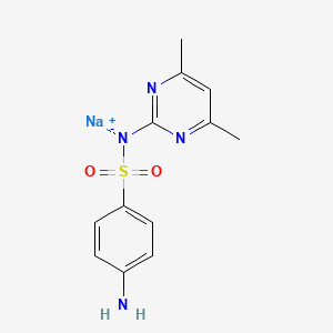 Chemical structure of Sulfamethazine sodium
