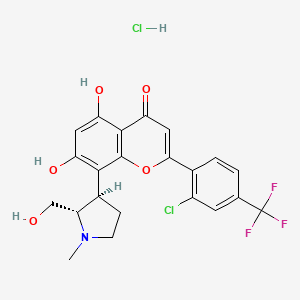 Chemical structure of (2S,3R)-Voruciclib hydrochloride