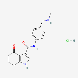 Chemical structure of CP-409092 hydrochloride