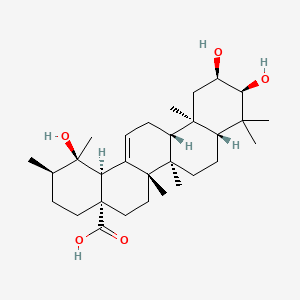 Chemical structure of Euscaphic acid