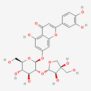 Chemical structure of Graveobioside A