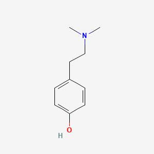 Chemical structure of Hordenine
