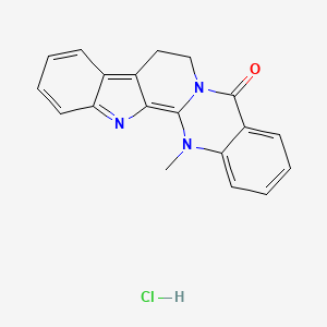 Chemical structure of Dehydroevodiamine hydrochloride
