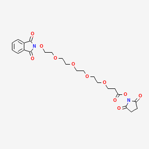 Chemical structure of NHPI-PEG4-C2-NHS ester