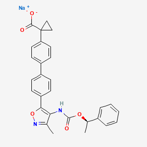 Chemical structure of BMS-986020 sodium