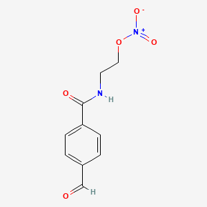 Chemical structure of Ald-Ph-amido-C2-nitrate