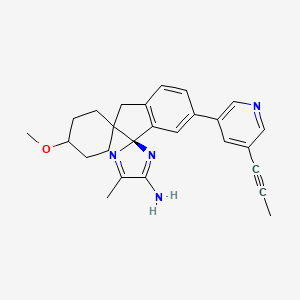 Chemical structure of (1α,1'S,4β)-Lanabecestat