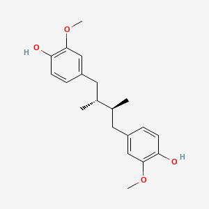 Chemical structure of Dihydroguaiaretic acid