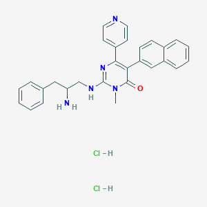 Chemical structure of AMG-548 dihydrochloride