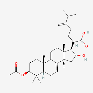 Chemical structure of Dehydropachymic acid