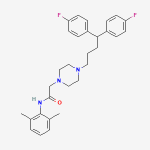 Chemical structure of Lidoflazine