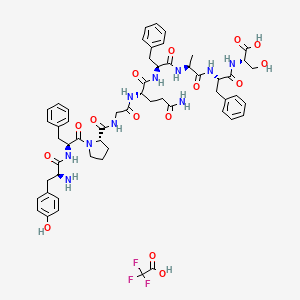 Chemical structure of Chemerin-9 (149-157) (TFA)