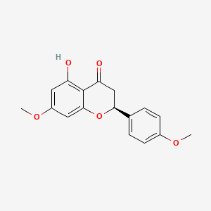 Chemical structure of 4',7-Di-O-methylnaringenin