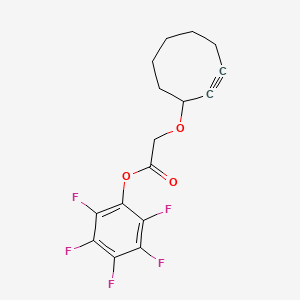 Chemical structure of Cyclooctyne-O-PFP ester
