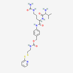 Chemical structure of PDP-C1-Ph-Val-Cit