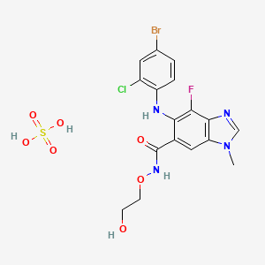 Chemical structure of Selumetinib sulfate