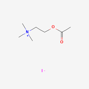 Chemical structure of Acetylcholine iodide