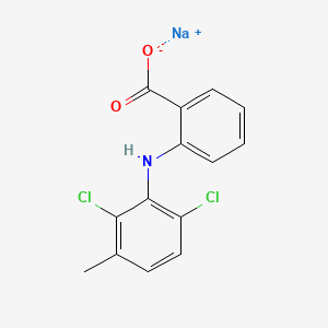 Chemical structure of Meclofenamate sodium