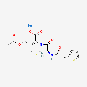 Chemical structure of Cephalothin sodium