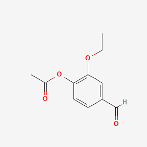 Chemical structure of Ethylvanillin acetate