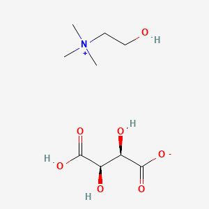 Chemical structure of Choline bitartrate