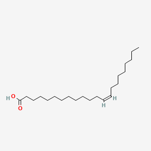 Chemical structure of Erucic acid