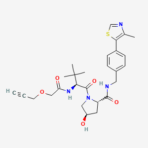 Chemical structure of (S,R,S)-AHPC-propargyl