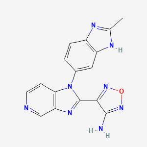Chemical structure of AS2863619 free base