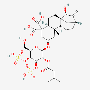 Chemical structure of Carboxyatractyloside dipotassium