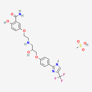 Chemical structure of CGP 20712 A