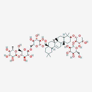 Chemical structure of Ciwujianoside A1
