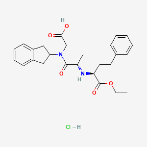 Chemical structure of Delapril hydrochloride