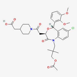 Chemical structure of Lapaquistat acetate