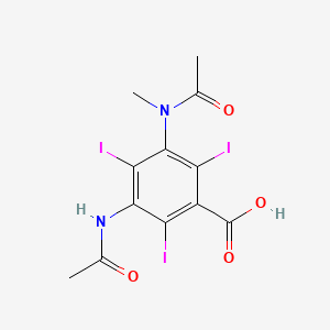 Chemical structure of Metrizoic acid