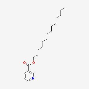 Chemical structure of Myristyl nicotinate