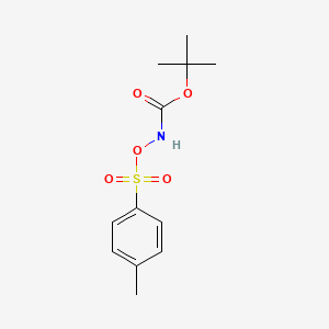 Chemical structure of N-Boc-O-tosyl hydroxylamine