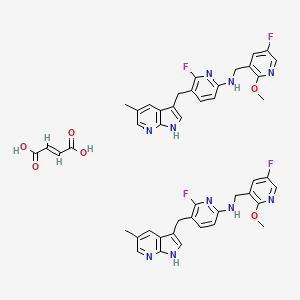 Chemical structure of PLX5622 hemifumarate