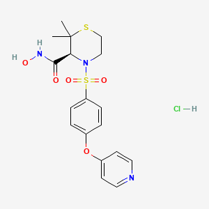 Chemical structure of Prinomastat hydrochloride