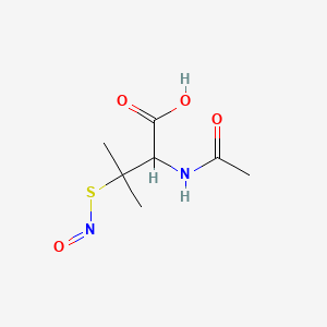 Chemical structure of S-Nitroso-N-acetyl-DL-penicillamine