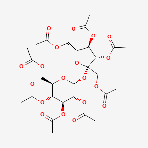 Chemical structure of Sucrose octaacetate